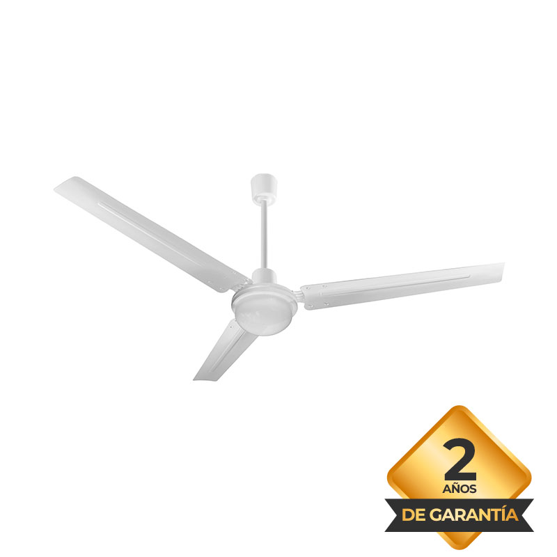 Ventilador, de, Techo, Blanco, 3, Palas, Metal, 140, cm, Luz, Led, Liliana, VVTHI513.