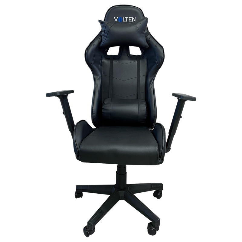 Silla, Gamer, Pram, Negra, Con, Almohadón, Cervical, y, Lumbar, PRSG88NE.