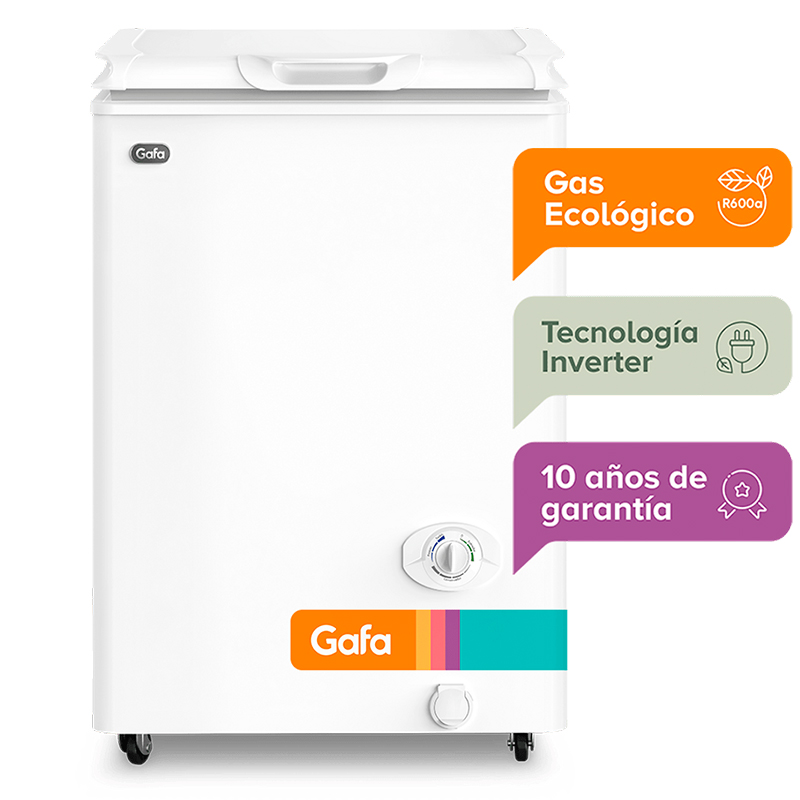 Freezer, Horizontal, Inverter, Gafa, 117, Litros, Blanco, FGHI100B-S.