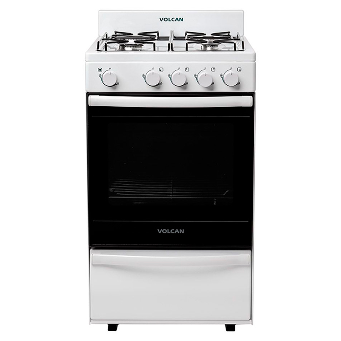 cocina, cocinas, volcan, 50, cm, 50cm, blanco, horno, facil, limpieza, a, gas, natural, 87144VN, 87144V, 4, hornallas, hornalla.