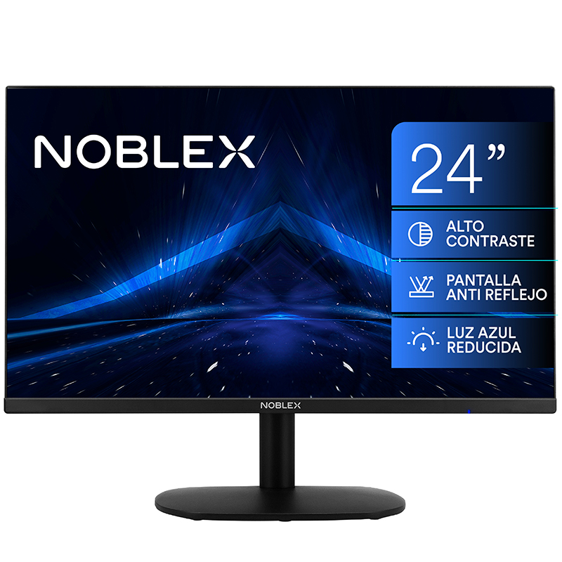 monitor, monitores, para, pc, computadoras, computadora, 24, pulgadas, resolucion, full, hd, hdmi, vga, ultra, contraste, noblex, MK24X7100.