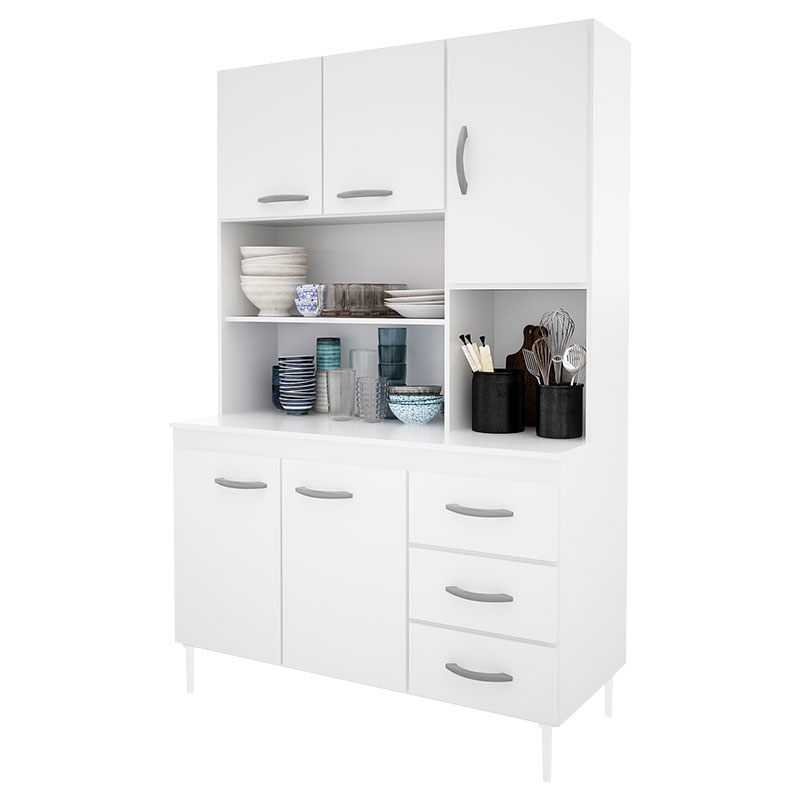 kit, combo, mueble, muebles, de, para, guardado, cocina, cocinas, con, 5, puerta, puertas, 3, cajon, cajones, estantes, blanco, delos, DL634BR.