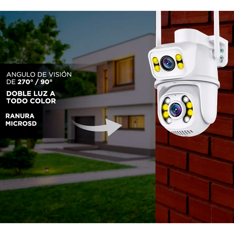 camara, camaras, de seguridad, de vigilancia, seguridad, vigilancia, gadnic, doble, 4k, wifi, wi-fi, vision, nocturna, P2P00057.